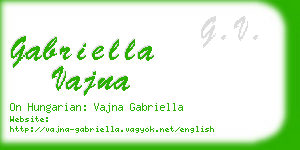 gabriella vajna business card